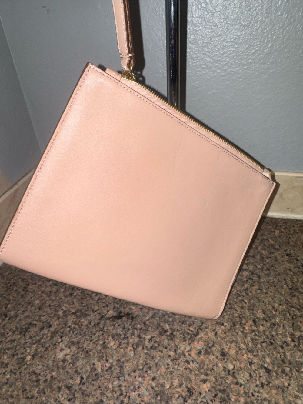 Stella McCartney blush Pink Perforated Logo Wristlet EUC - Picture 2 of 7